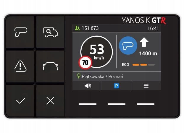 Yanosik GTR YANBOX ANTIRADAR ASSISTANT + SUBSCRIPTION 5 YEARS + E-TOLL + INSPECTIONS Packaging status original
