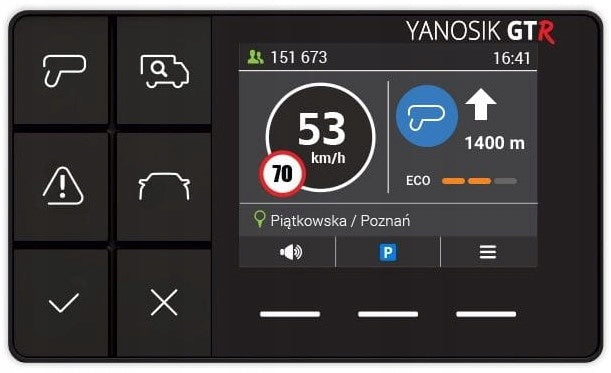 Yanosik GTR traffic communicator + 5 years subscription