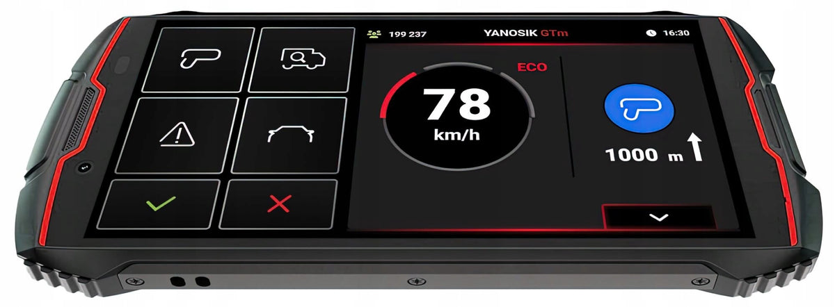 Yanosik GTm with touch screen + 12 MC subscription Brand no brand