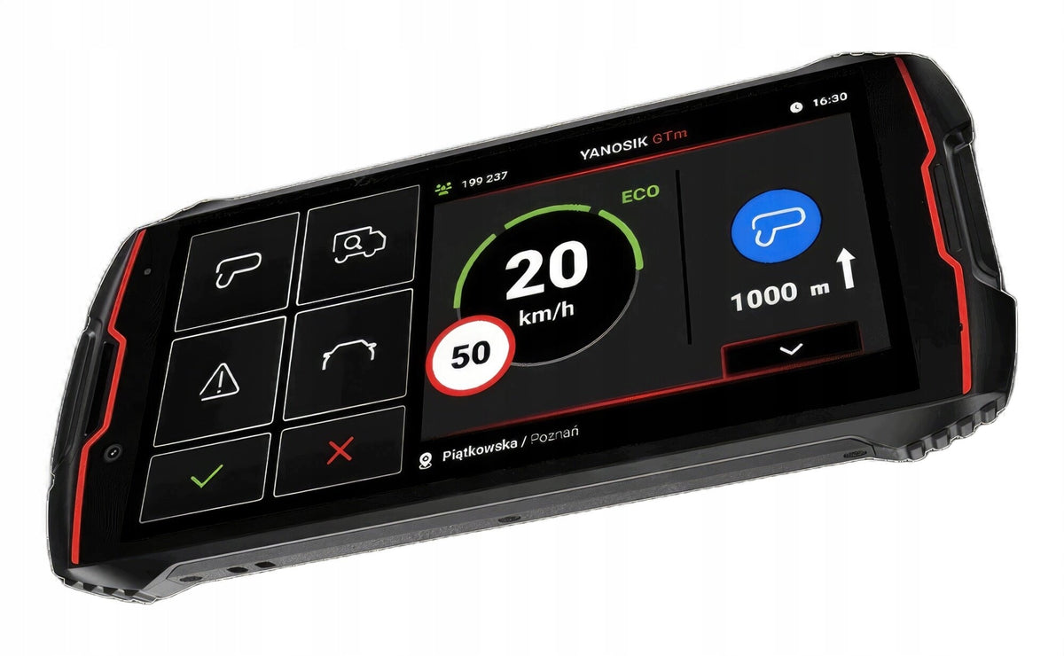 Yanosik GTm with touch screen + 12 MC subscription