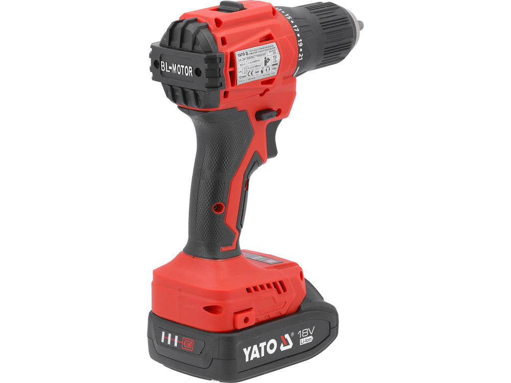 Yato 18V drill/driver (2Ah, 45Nm, BL) YT-827788 Brand Yato
