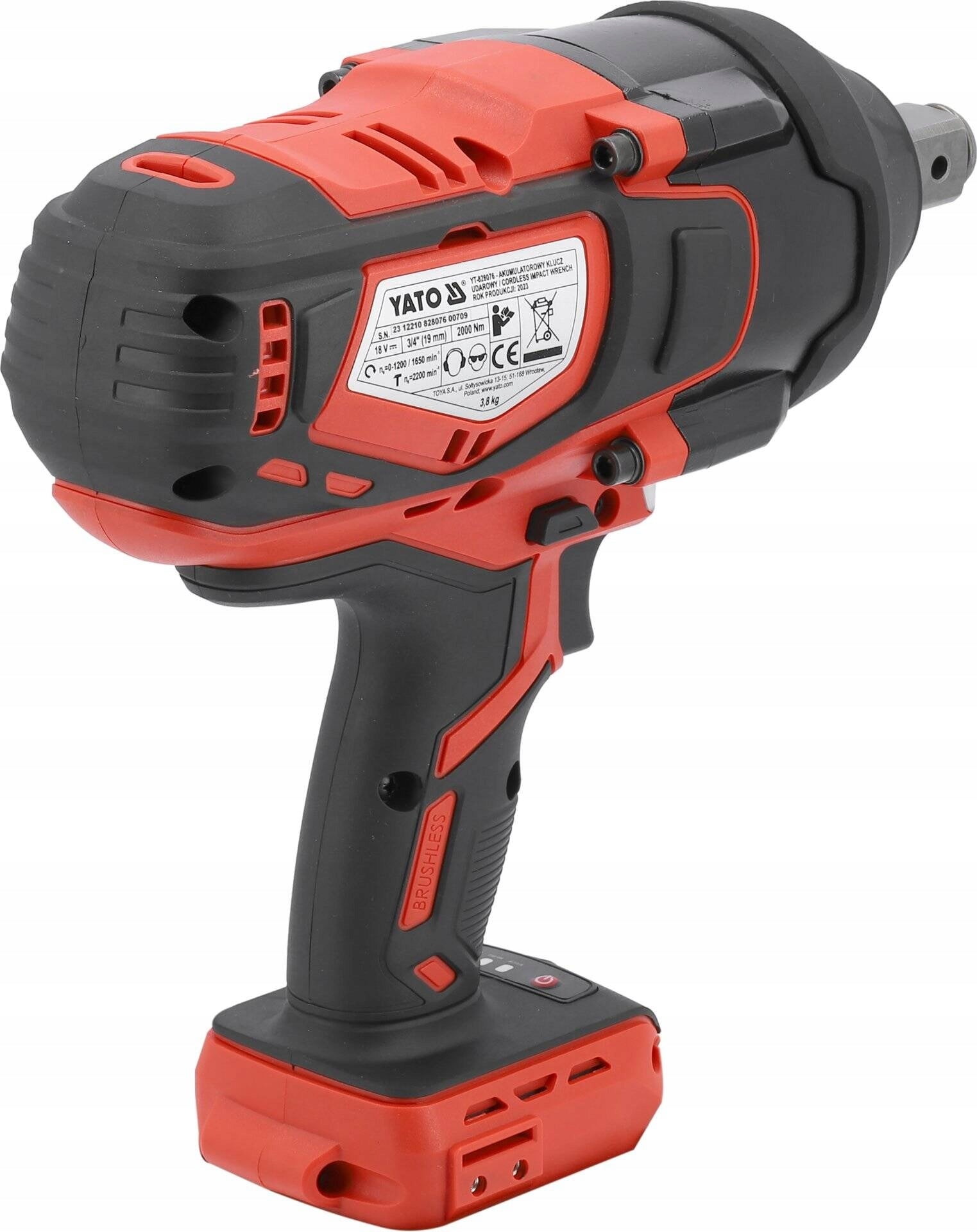 Yato YT-828076 Impact Wrench 3/4'' 2000nm 18 Brand Yato