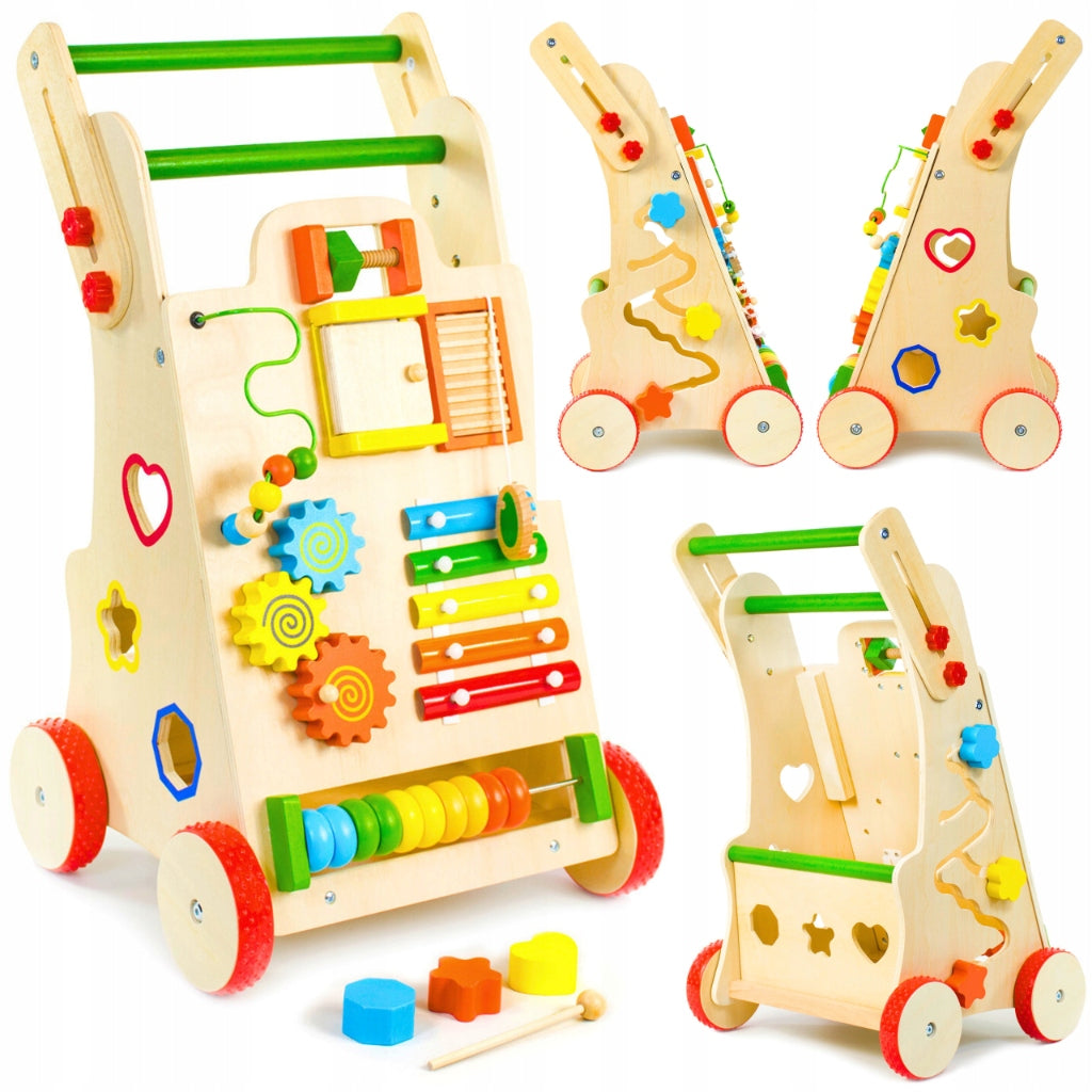 Year Gift Equestrian Pusher Wooden Walker Manipulation Board