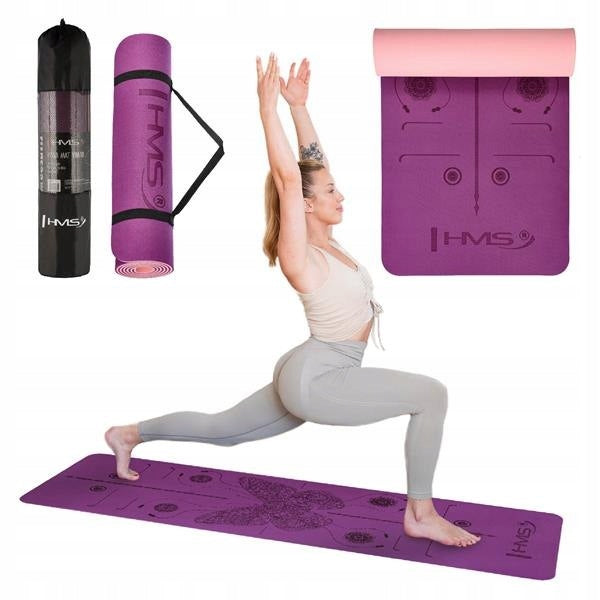Yoga Crossfit Non-Slip Exercise Mat With Cover 182x61 cm