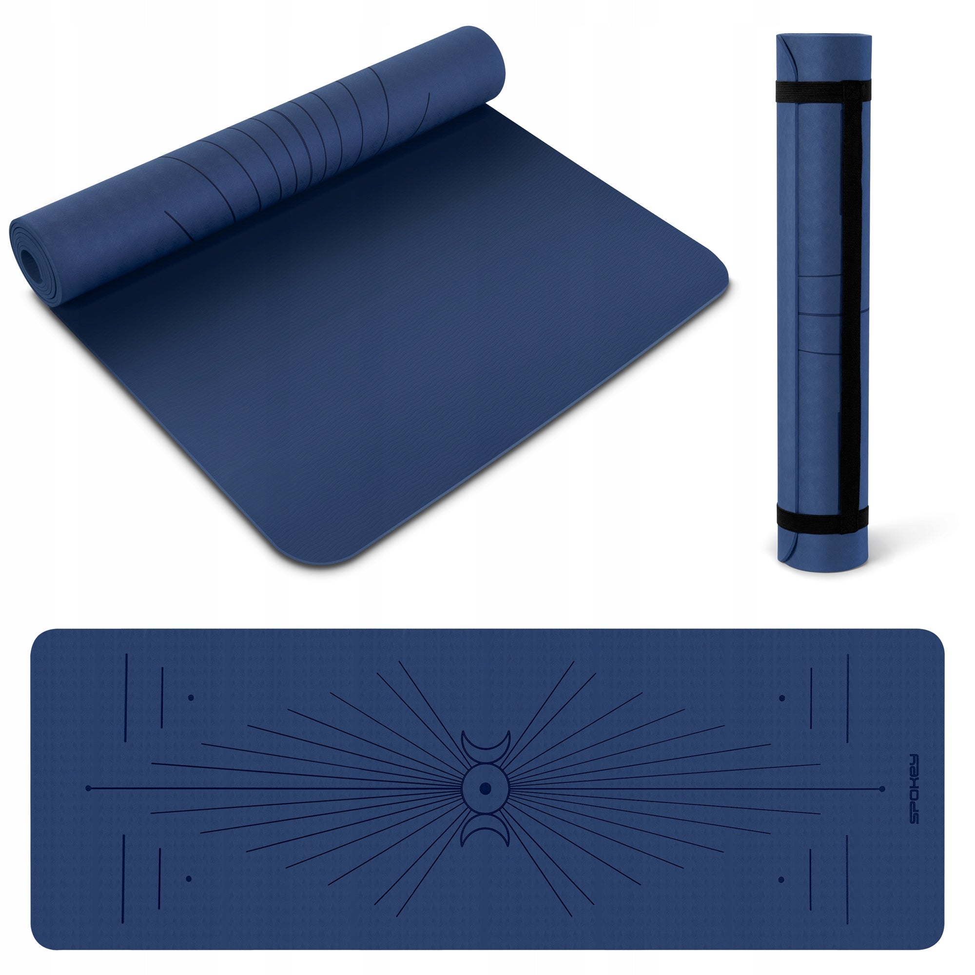 Yoga Exercise Mat Fitness Training Non-Slip Spokey MANDALA