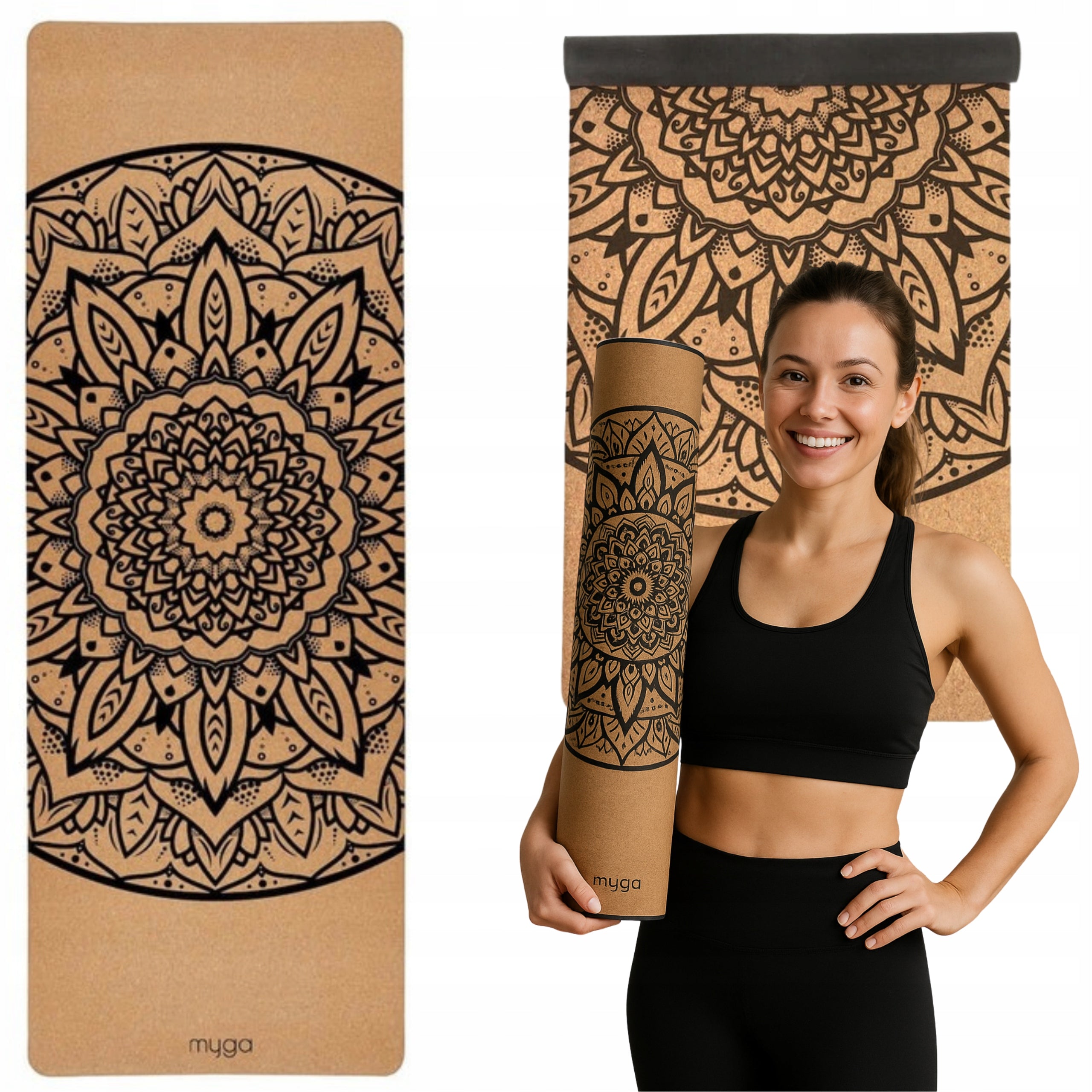 Yoga Exercise Mat myga - Mandala 6mm XL
