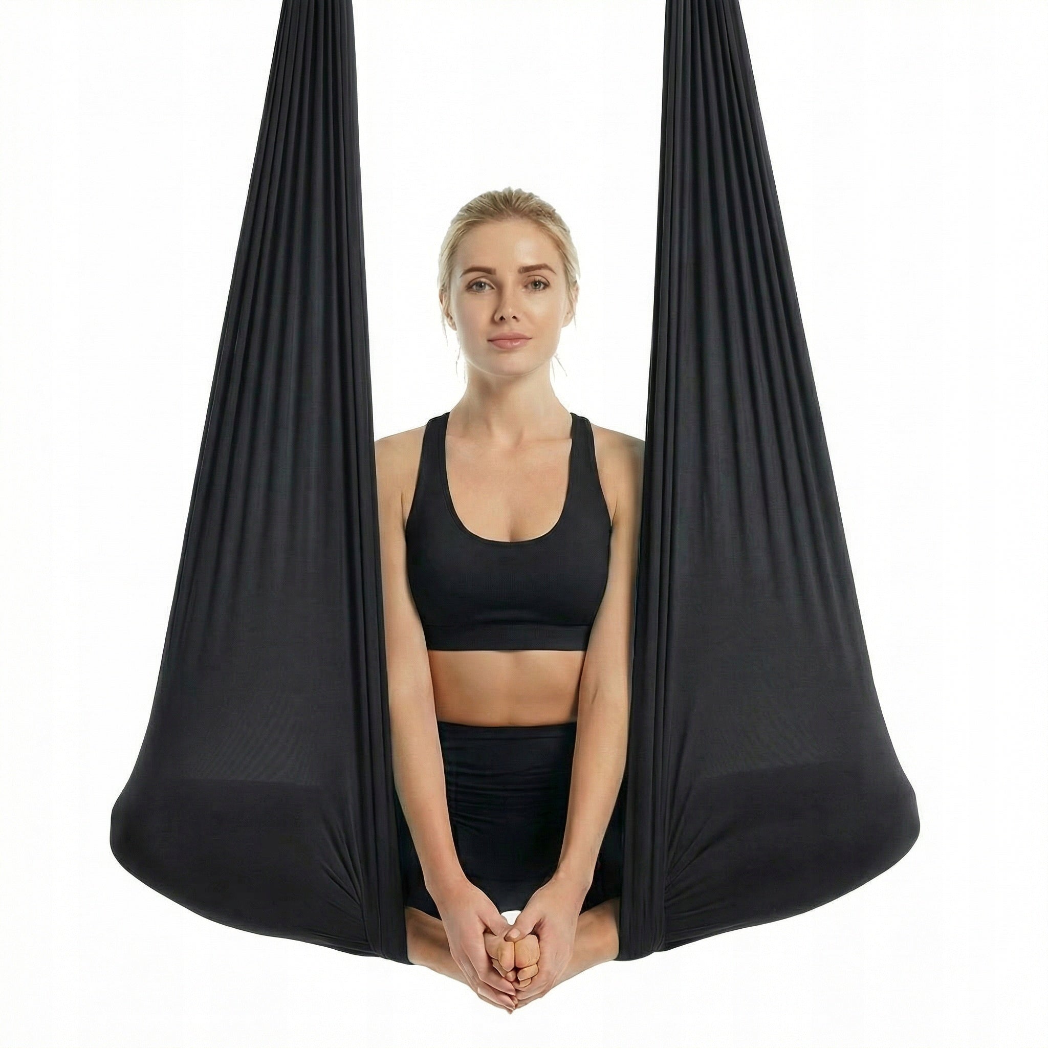 Yoga Hammock, Acrobatic Aerial Scarf | 4 m | Black Manufacturer code AH-4X2.8M-BLACK