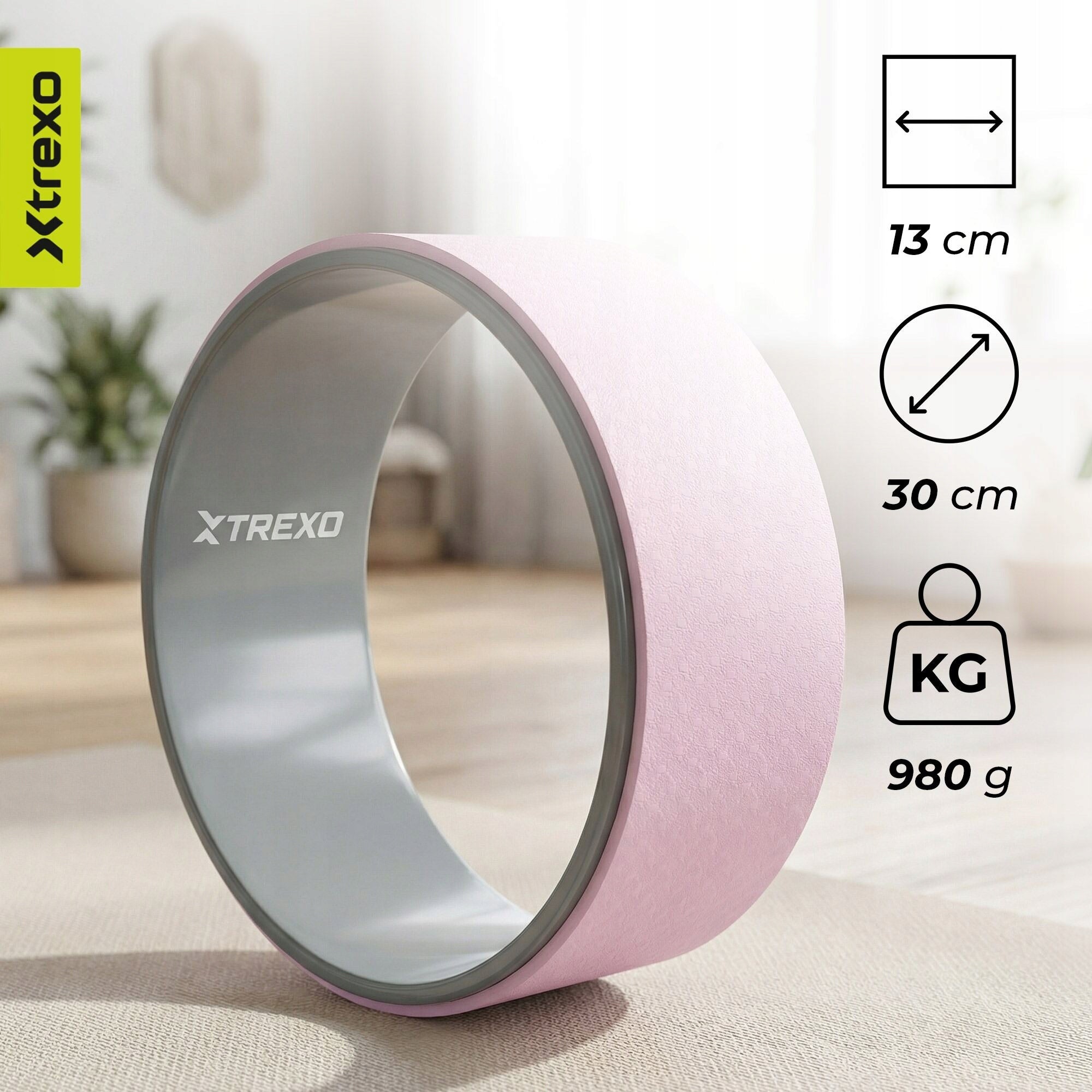 Yoga hoop XTREXO TXO-B4Z084-VT pink 32X32X13 DURABLE CONSTRUCTION Kind ring