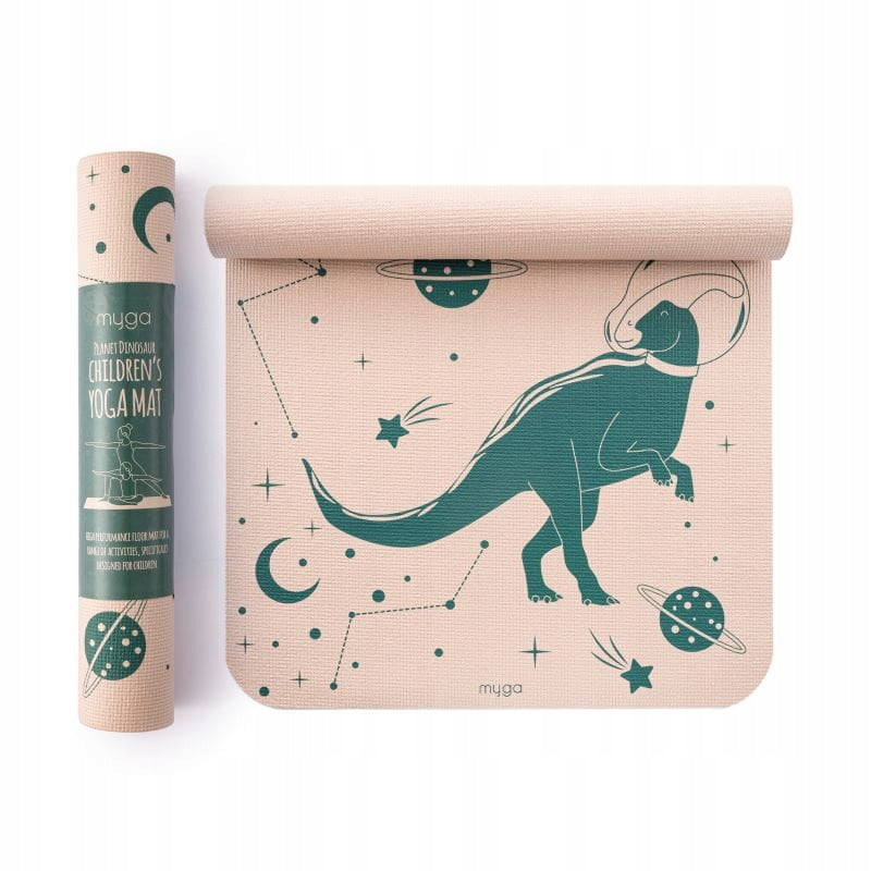 Yoga mat for children myga Dino 3mm 150 x 55 cm lightweight durable Brand Myga