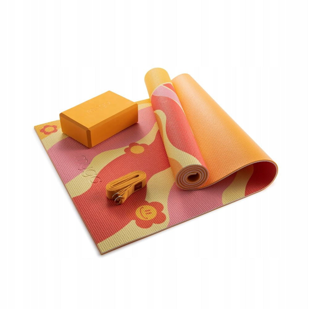 Yoga set myga Groovy Yoga Set yoga mat 6 mm, brick/cube, strap Packaging status original