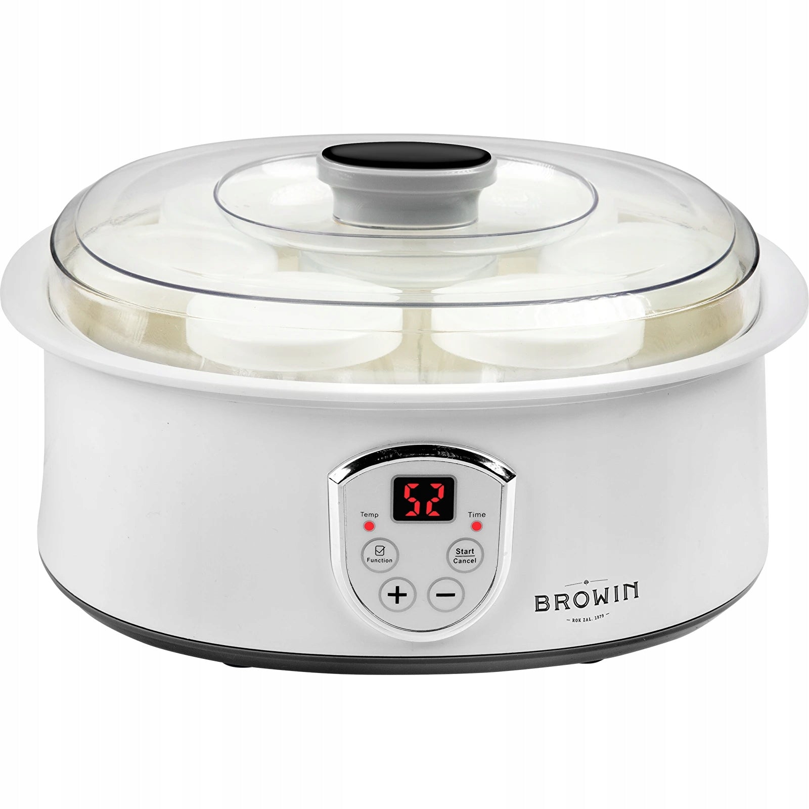 Yogurt machine with thermostat and jars (7 pcs) - 1,3 l Brand Browin