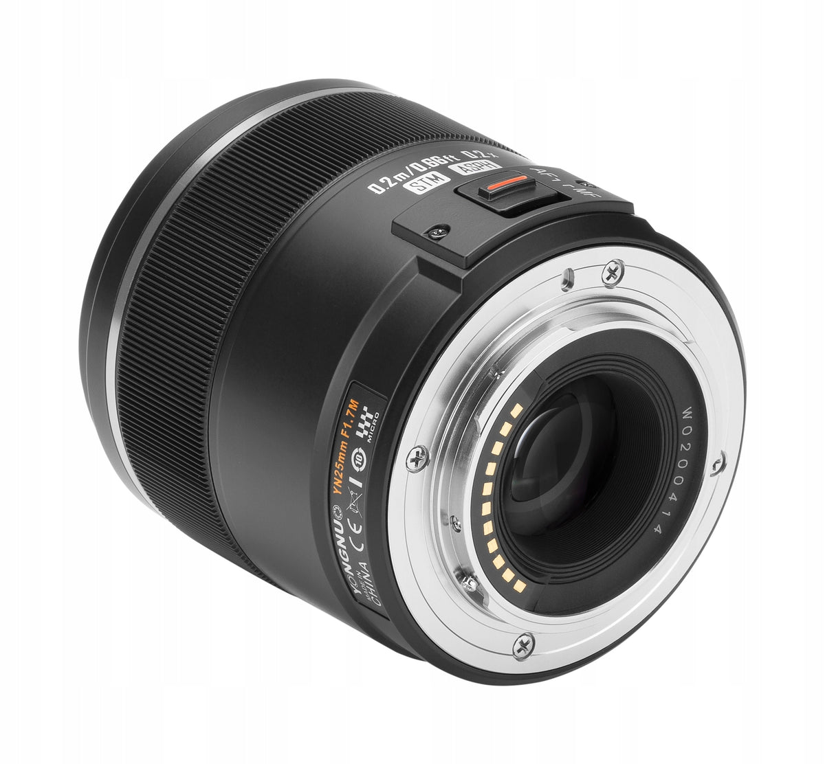 Yongnuo YN 25 mm f/1,7 M to Micro 4/3 Manufacturer code YN 25 mm f/1,7 MFT
