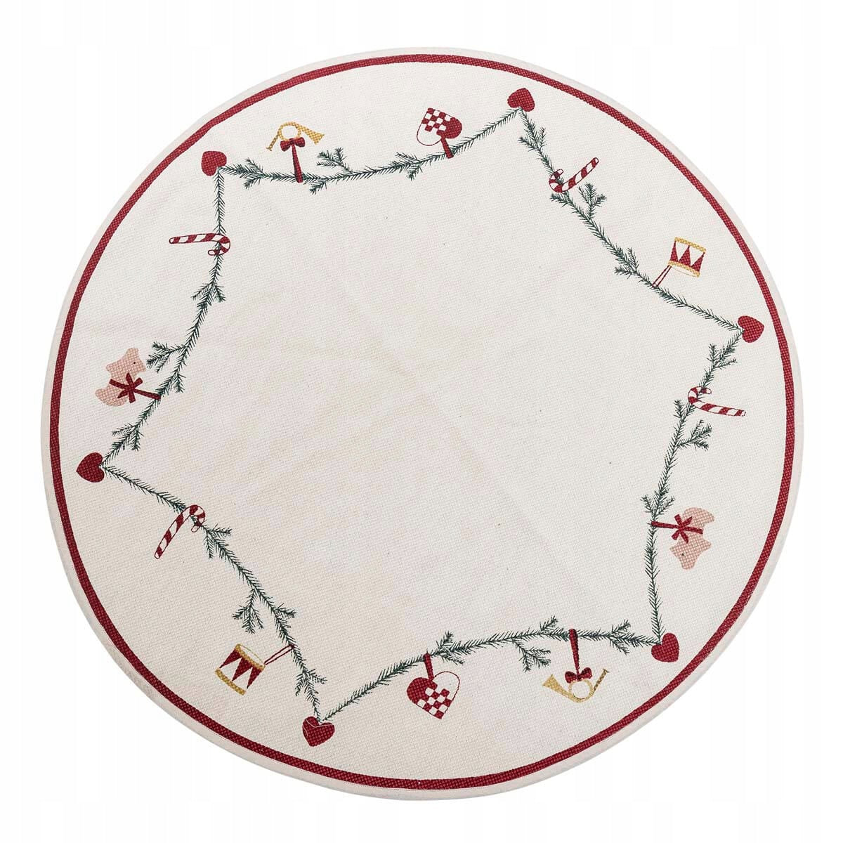 Yule Bloomingville Christmas Tree Rug, 110 cm