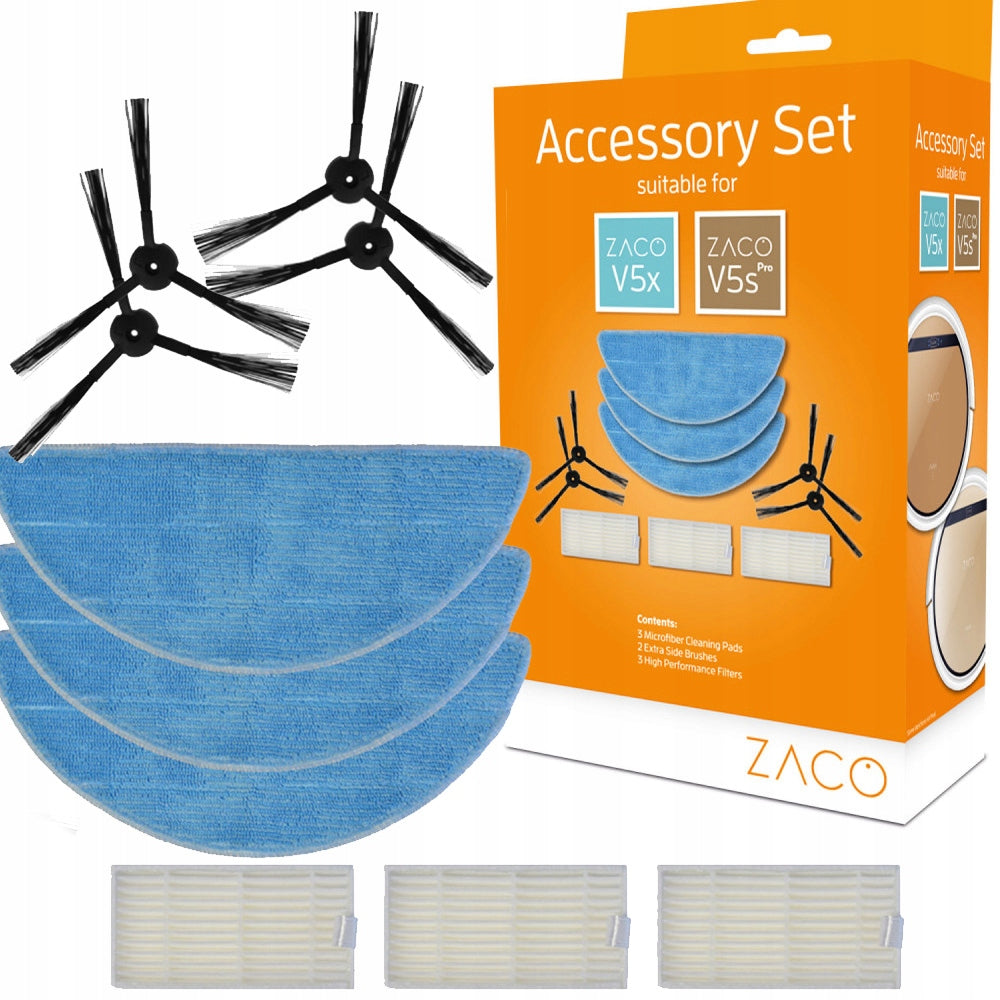ZACO V5x V5S PRO Set of original accessories for cleaning robot