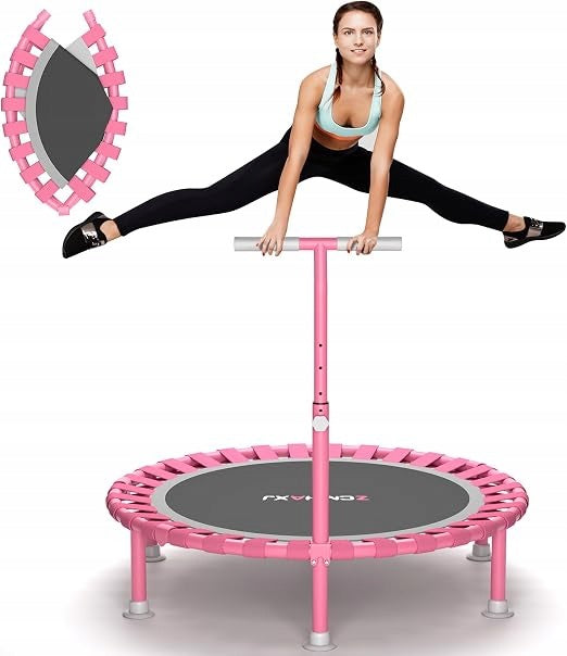 ZCMHAXJ 40" Mini exercise trampoline, load capacity 200 kg, black-blue