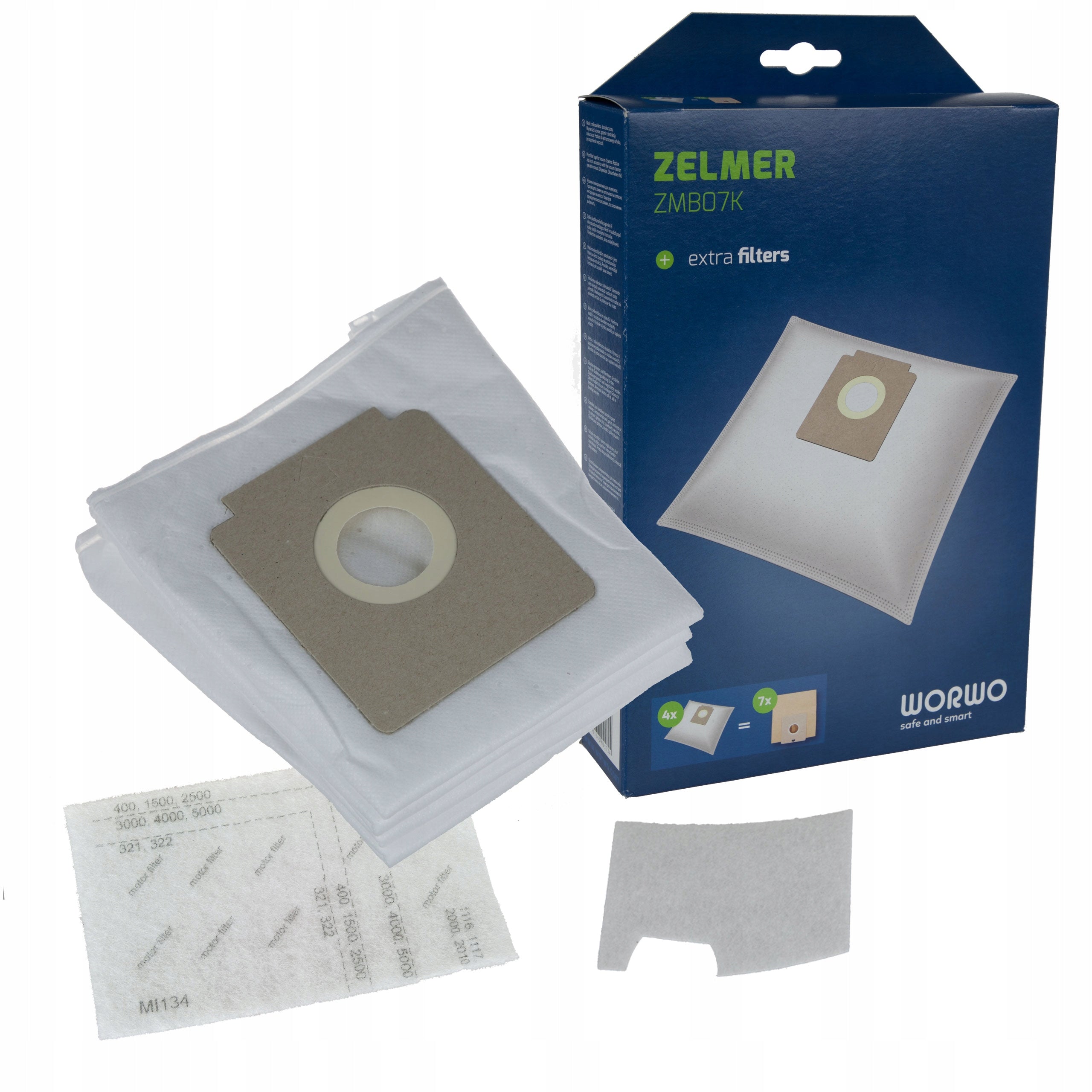 ZELMER BAGS XS01Z011 DOT VC 1002.0EK CLATRONIC BS 12pcs+ZMB07 filters EAN (GTIN) 5901362005724
