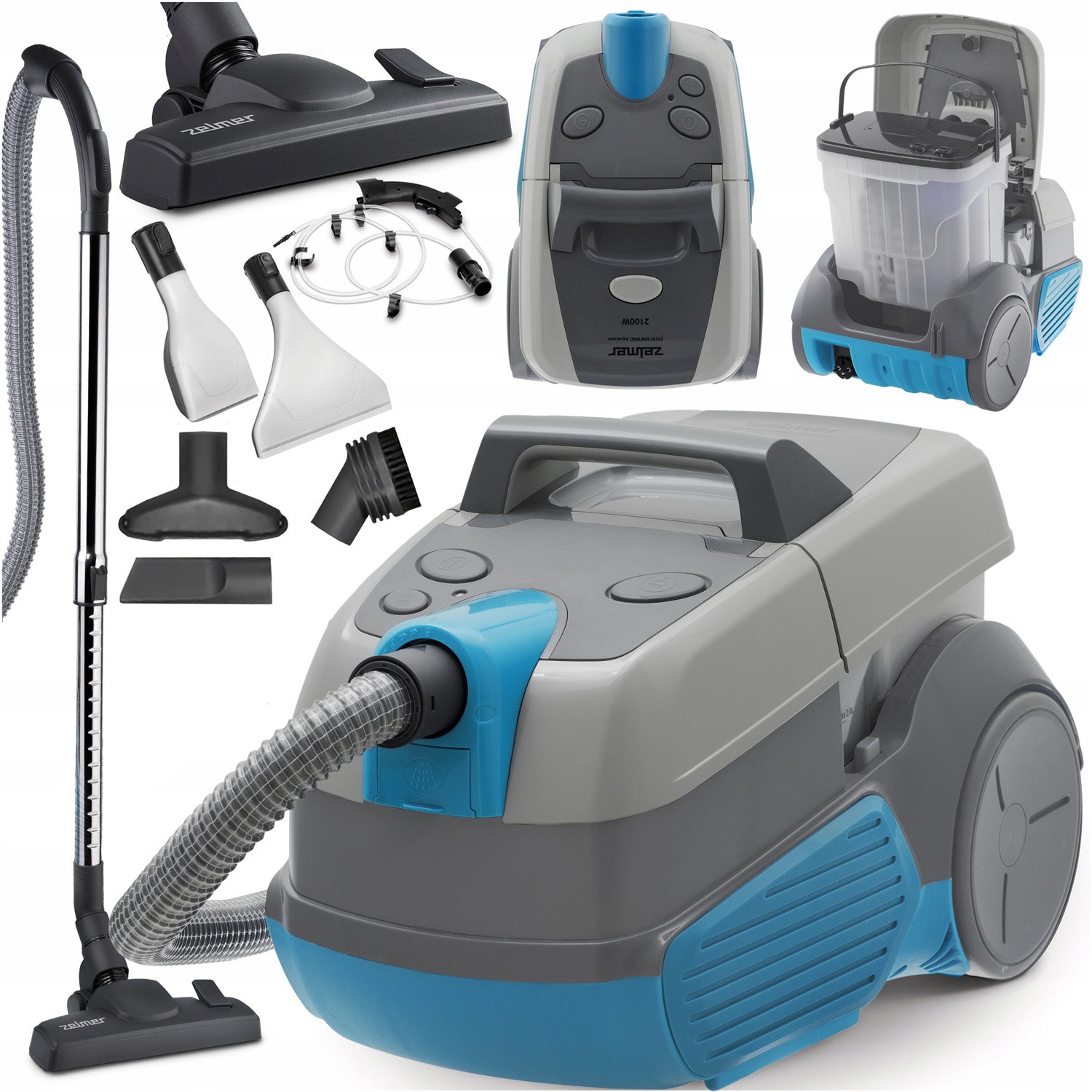 ZELMER WATER WASHING VACUUM CLEANER FOR CARPET SOFAS BEDS IMMERSIVE 2100W
