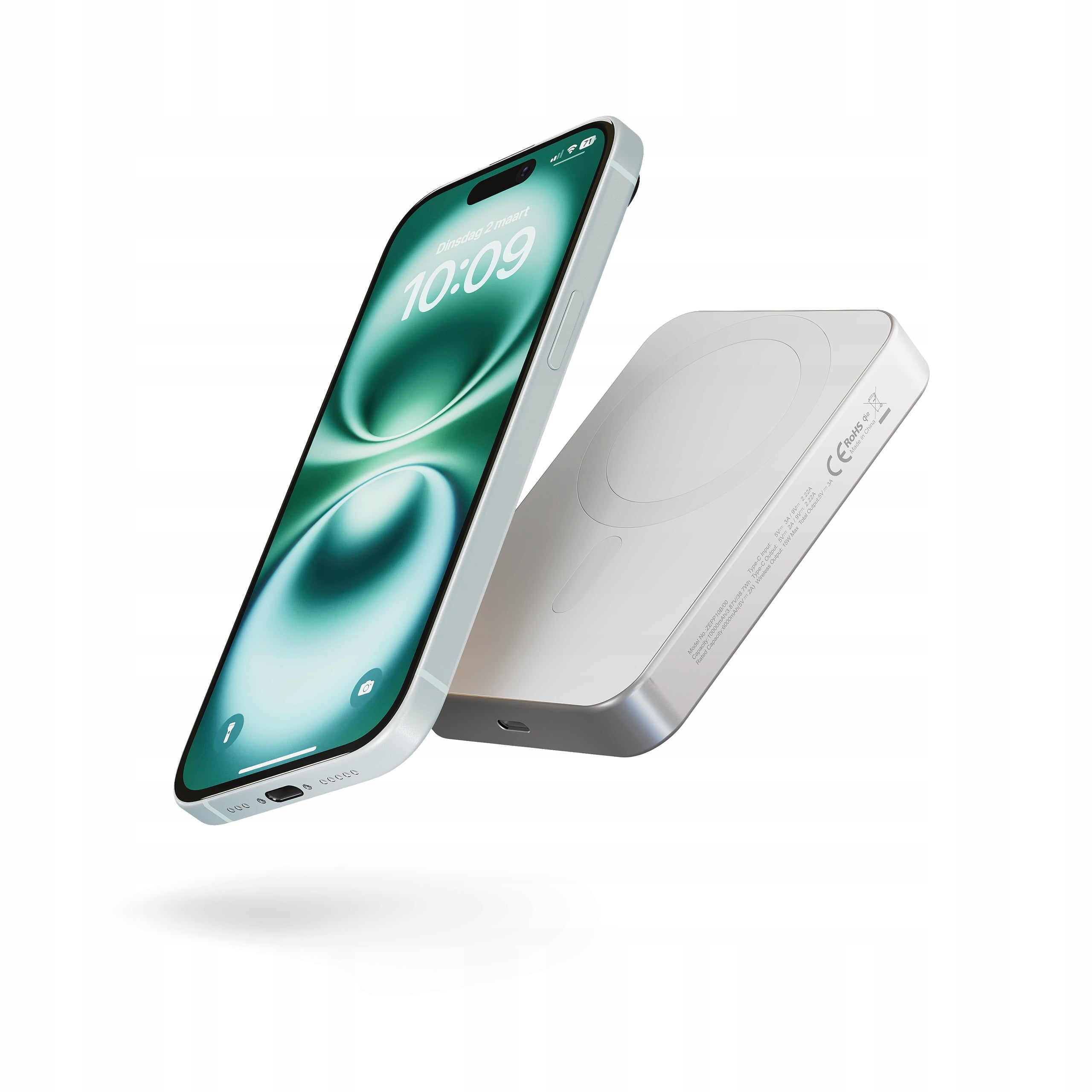 ZENS Aluminium Pro 1 Slim - Magnetic Powerbank 10000mAh Qi2 15W MagSafe Manufacturer code ZENSZEPP10W00AGPL