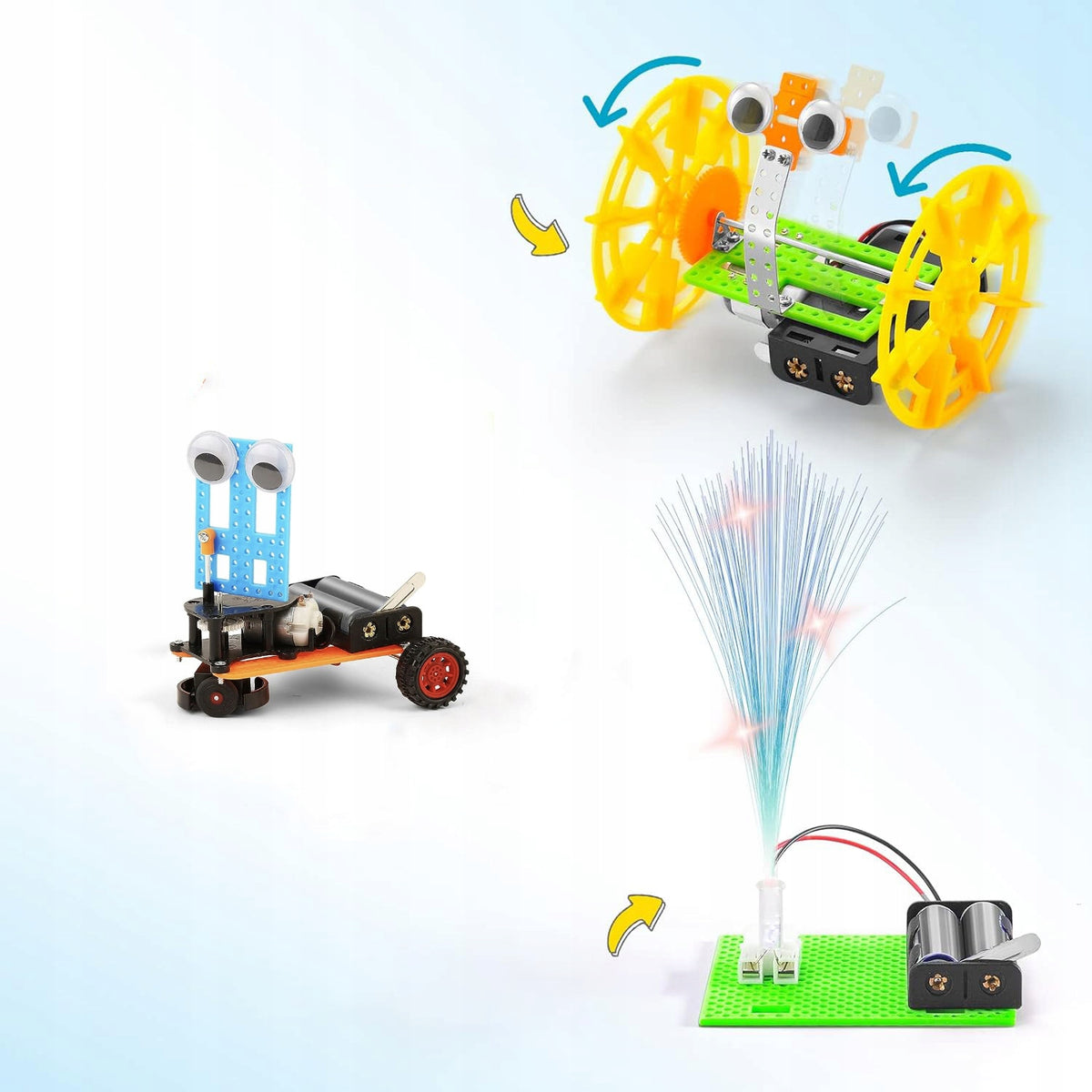 ZESTAW MAŁY ELEKTRONIK EKSPERYMENTY ZABAWKA ROBOTYCZNA ELEKTRYK NAUKA 6SZT Manufacturer code Super Value 6 Set STEM Kits