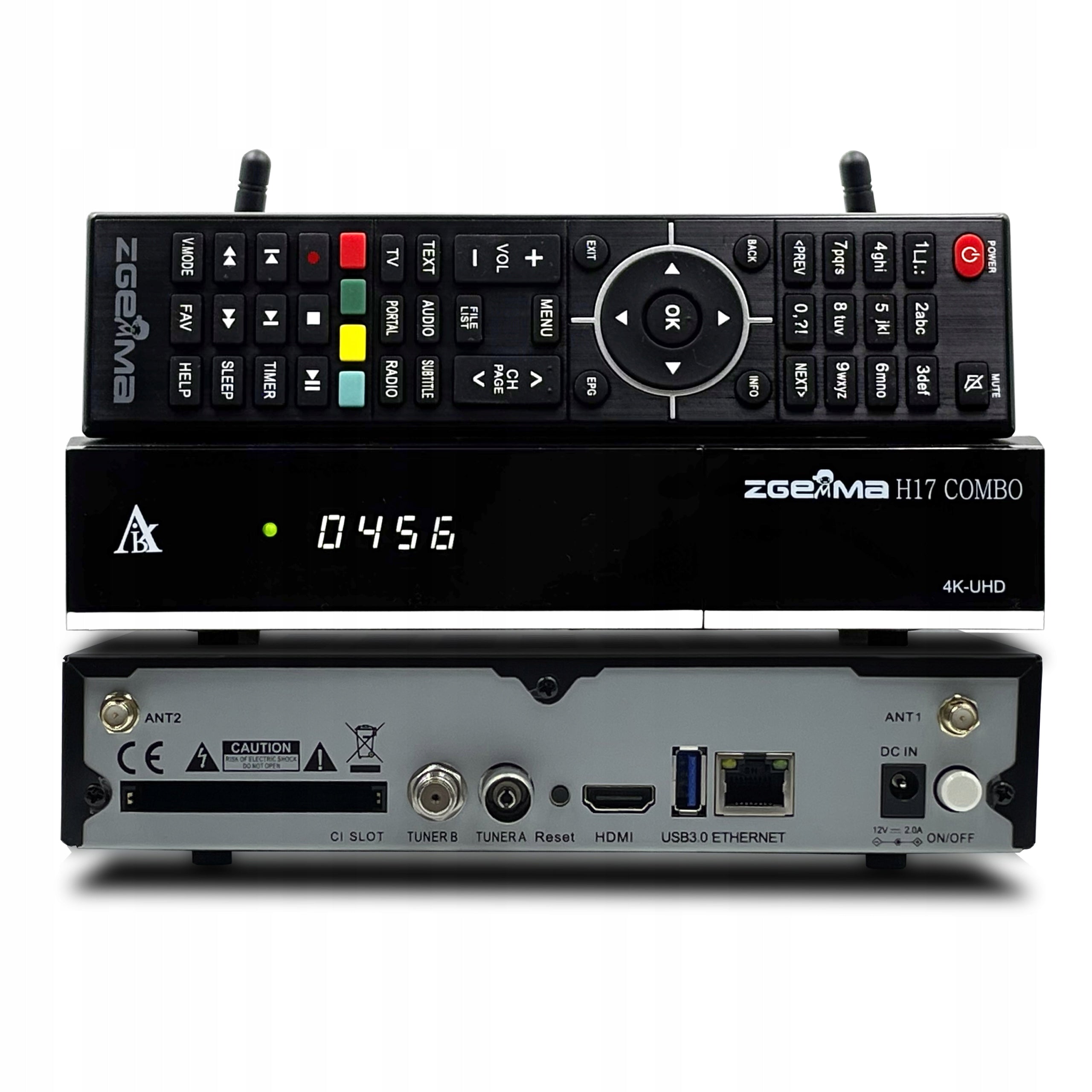 ZGEMMA H17 Combo Wi-Fi DECODER 4K ENIGMA2 E2 IPTV Cccam OsCam Manufacturer code URZ0362