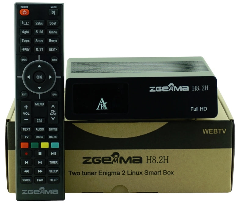 ZGEMMA H8.2H DVB-T2 SAT DECODER HEVC ENIGMA2 OpenATV 7.6 Oscam Cccam Manufacturer code H8.2H