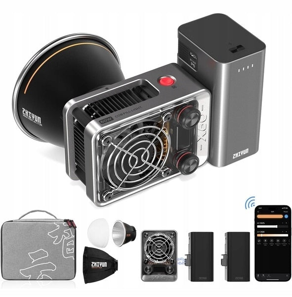ZHIYUN LED MOLUS X60 PRO Cob Light Bi-color LED Lamp, MEGA PACKAGE