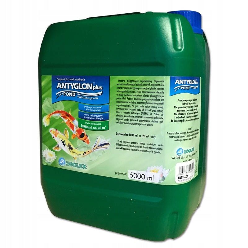 ZOOLEK ANTIALGAE PREPARATION FOR AQUARIUM 5000ML AGENT FOR ALGAE WATER
