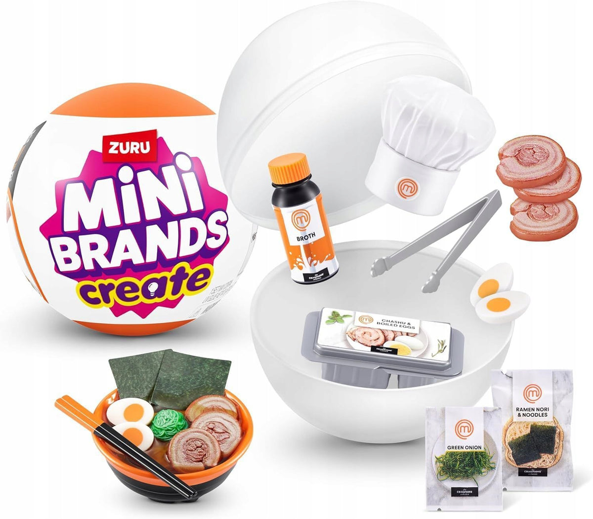 ZURU MINI BRANDS CREATE MASTER CHEF - SURPRISE BALL MASTERCHEF Packaging status original
