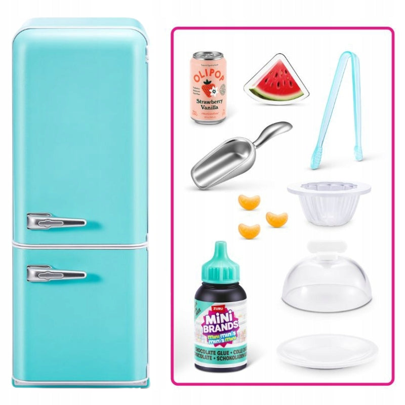 ZURU MINI BRANDS FILL THE FRIDGE FILL FRIDGE SET MINI FRIDGE 8+ Brand ZURU