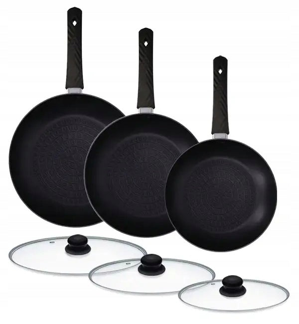 ZWIEGER LOVRO Set Pan 20 24 28 cm non-stick + uni lids
