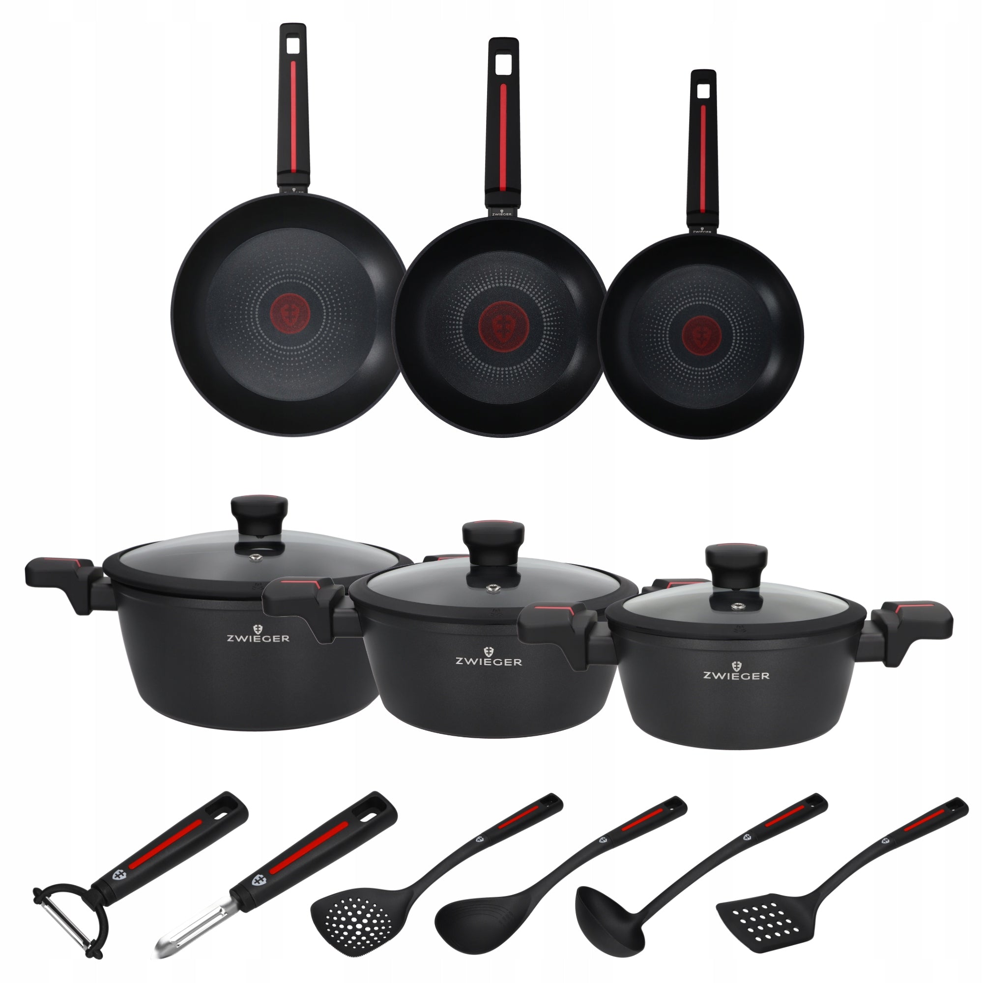 ZWIEGER RED LINE Kitchen Set 12 Elements