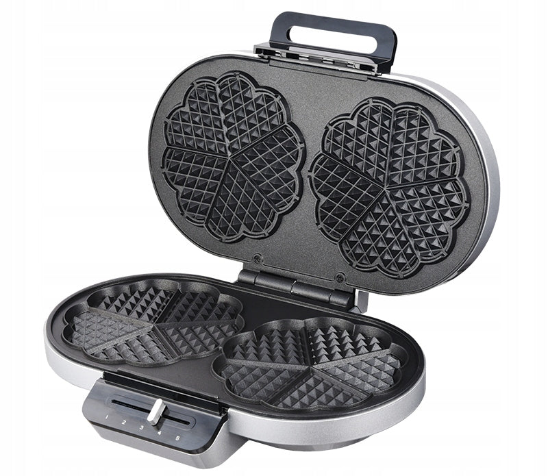 ZYLE 1200W waffle maker for heart waffles with temperature control Packaging status original