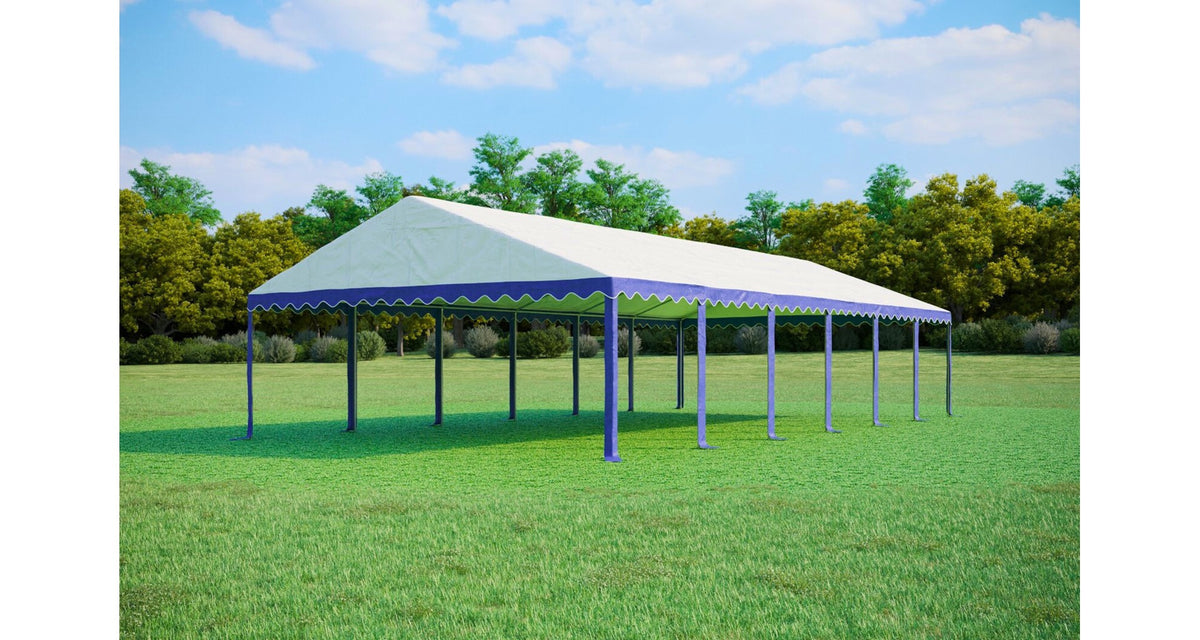 Zahradní Párty stan 6x12m PVC Standard PLUS s protipožární úpravou - Modro- Manufacturer no brand