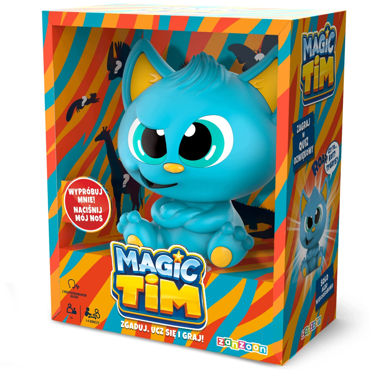 ZanZoon Magic Tim Interactive game Guess the animal! SPEAKS in Polish 4+ Packaging status original