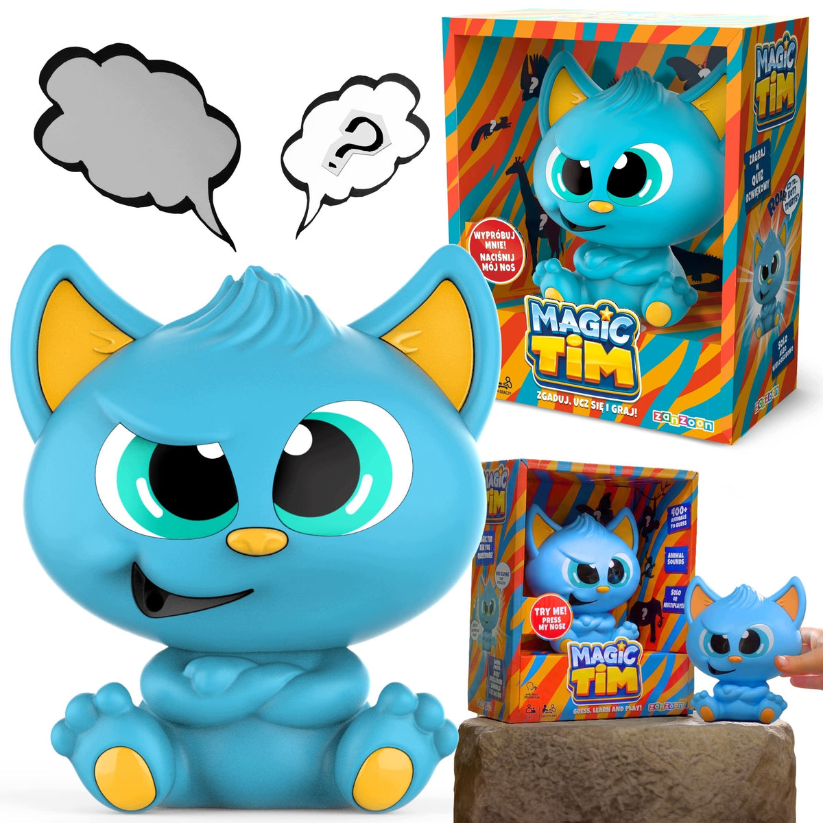 ZanZoon Magic Tim Interactive game Guess the animal! SPEAKS in Polish 4+