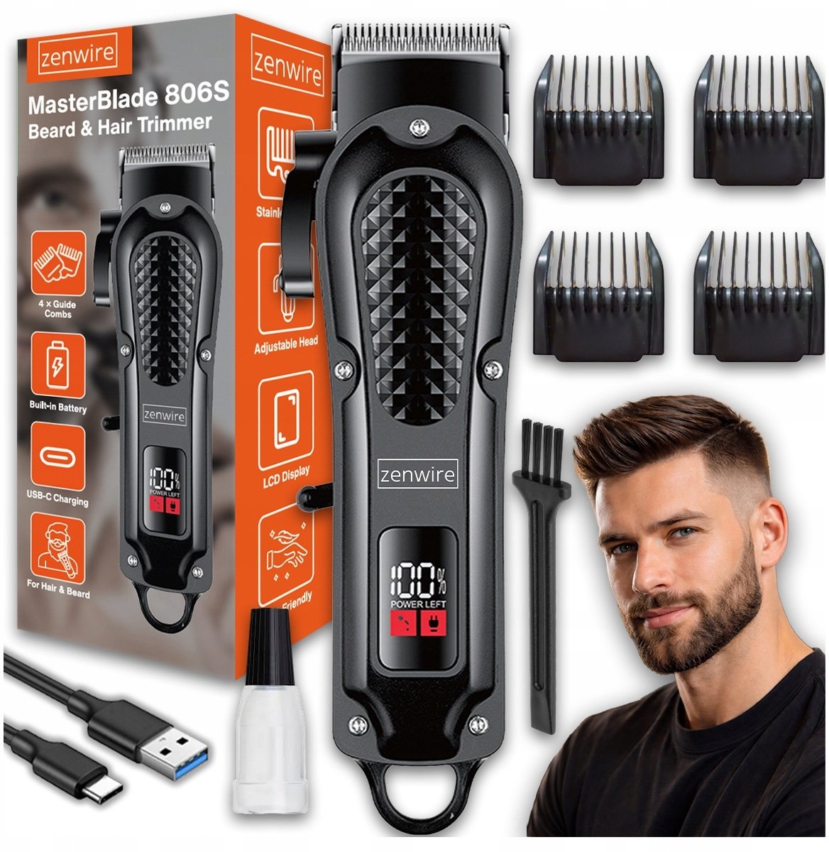 Zenwire Trimmer Hair Shaving Shaver Beard Wireless