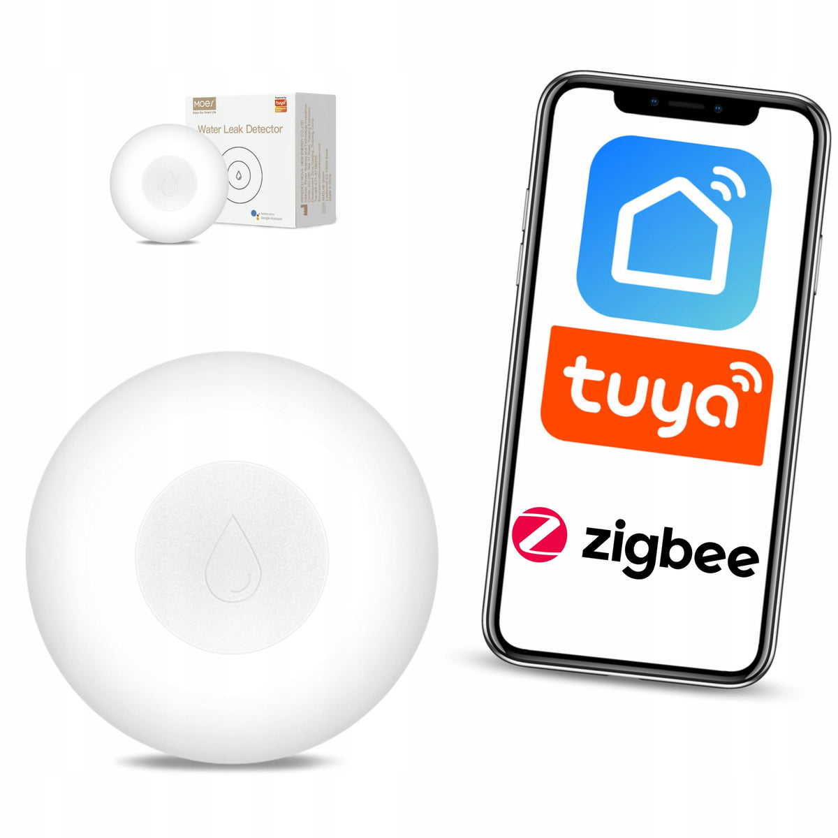 Zigbee Tuya flood sensor water leak sensor Home Assistant Zigbee2mqtt