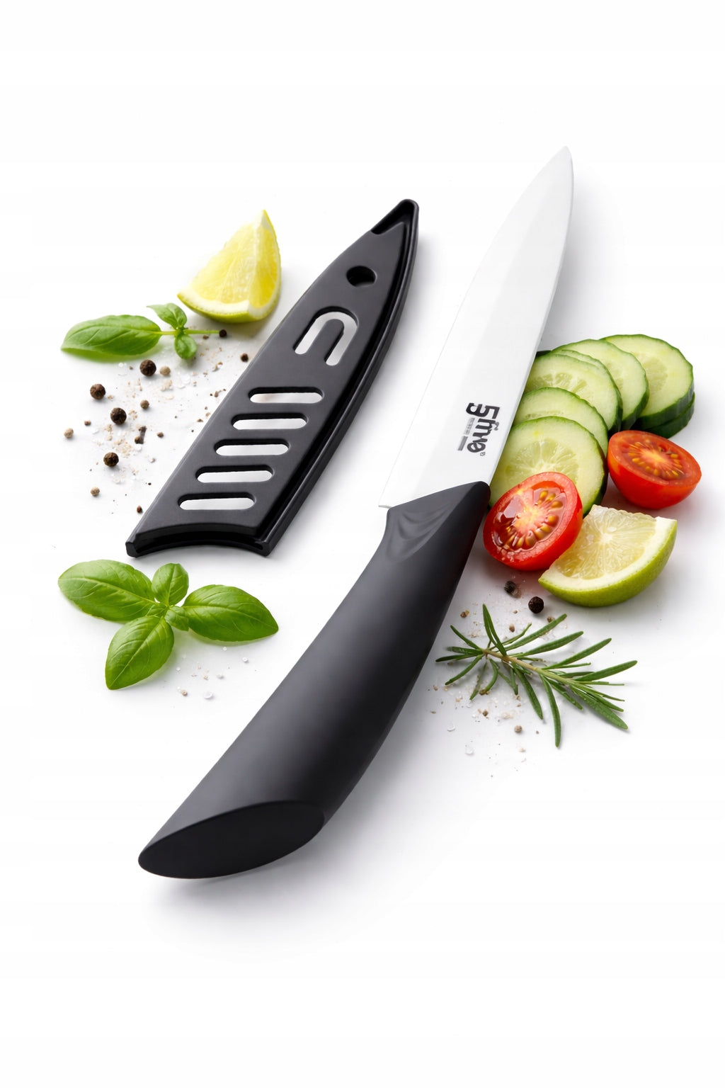 Zirco Ceramic Knife 24.5 cm Blade Ceramic Pouch For Meat Fruit Vegetables