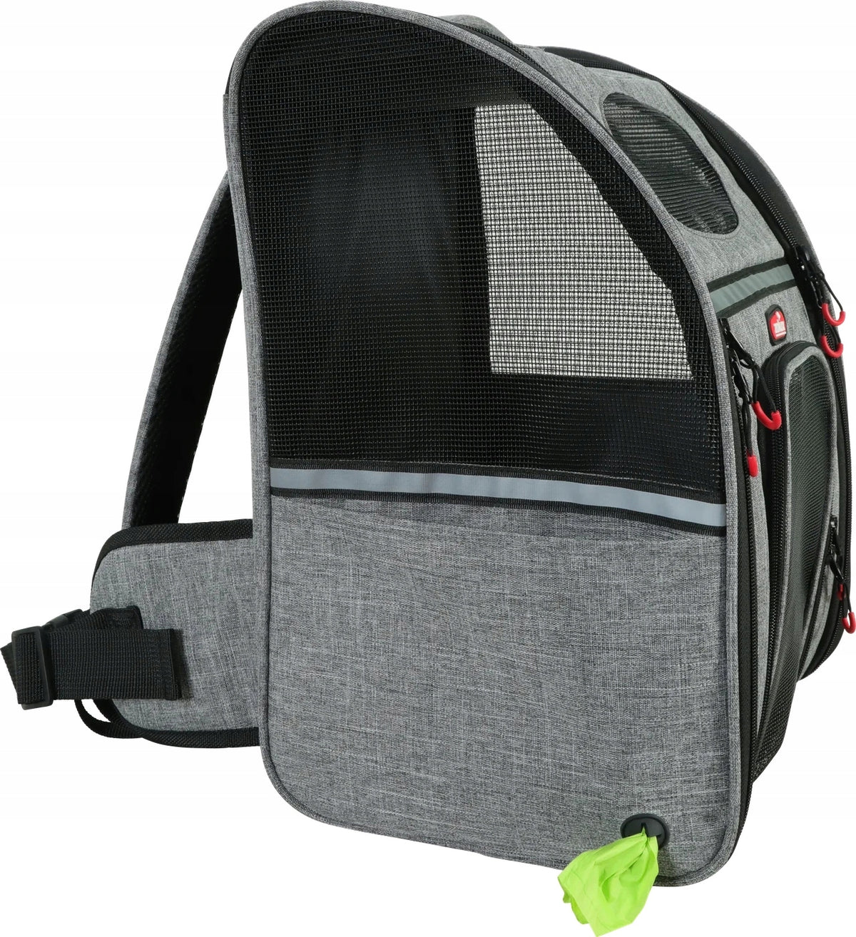 Zolux Backpack Dog Transporter Fabric Grey S/M 25x42x32cm 403066 Brand Zolux
