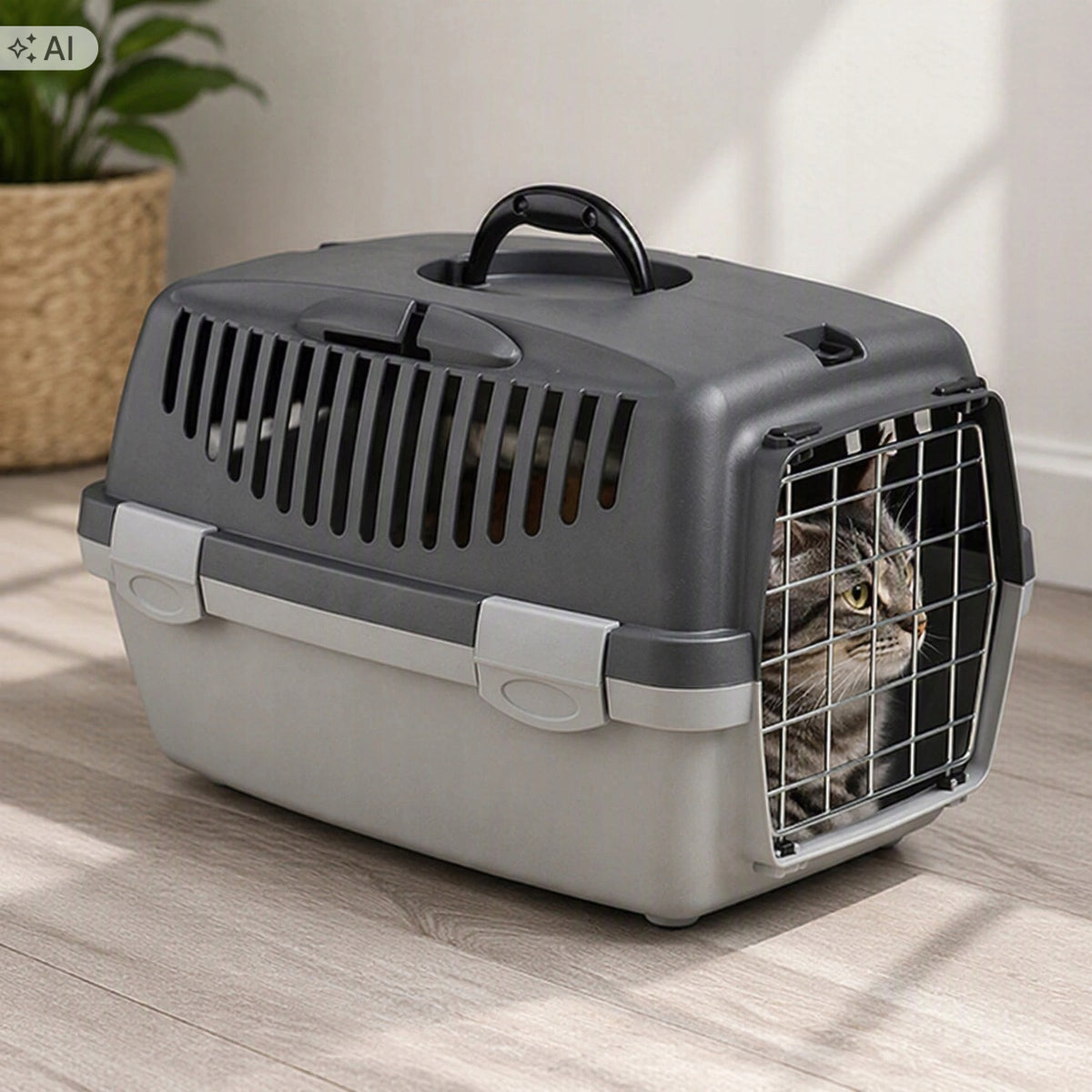 Zolux Gulliver 1 grey rabbit cat dog carrier up to 6kg 48x32x31cm Manufacturer code 97180