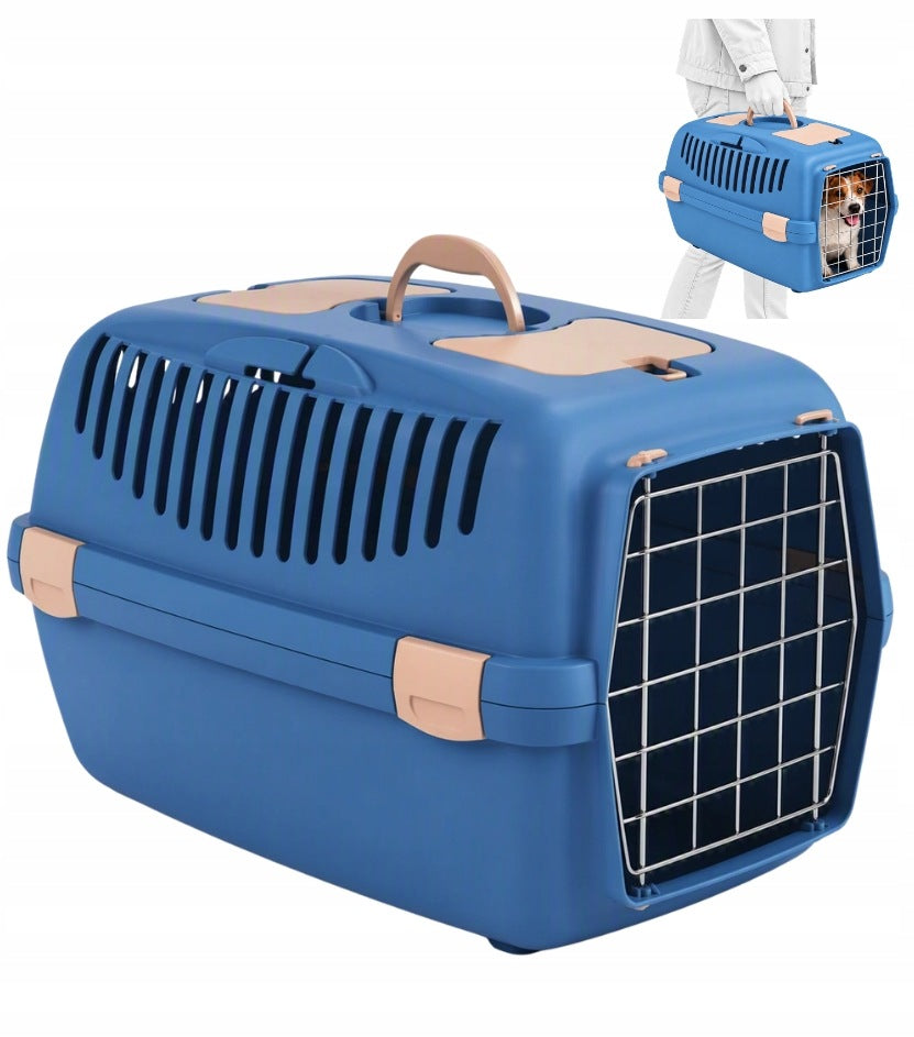 Zolux Gulliver 2 blue dog and cat carrier up to 8kg 55x36x35cm