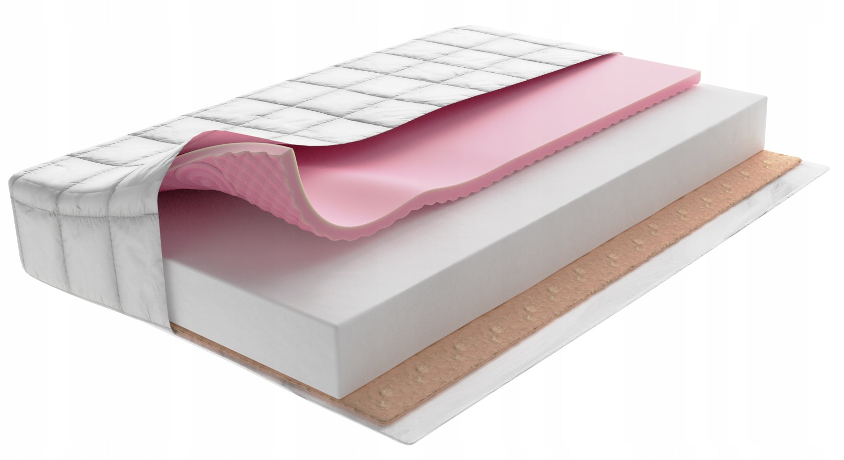 Zoned Mattress for bed 140x70x11cm COCONUT ZONES Medical device no