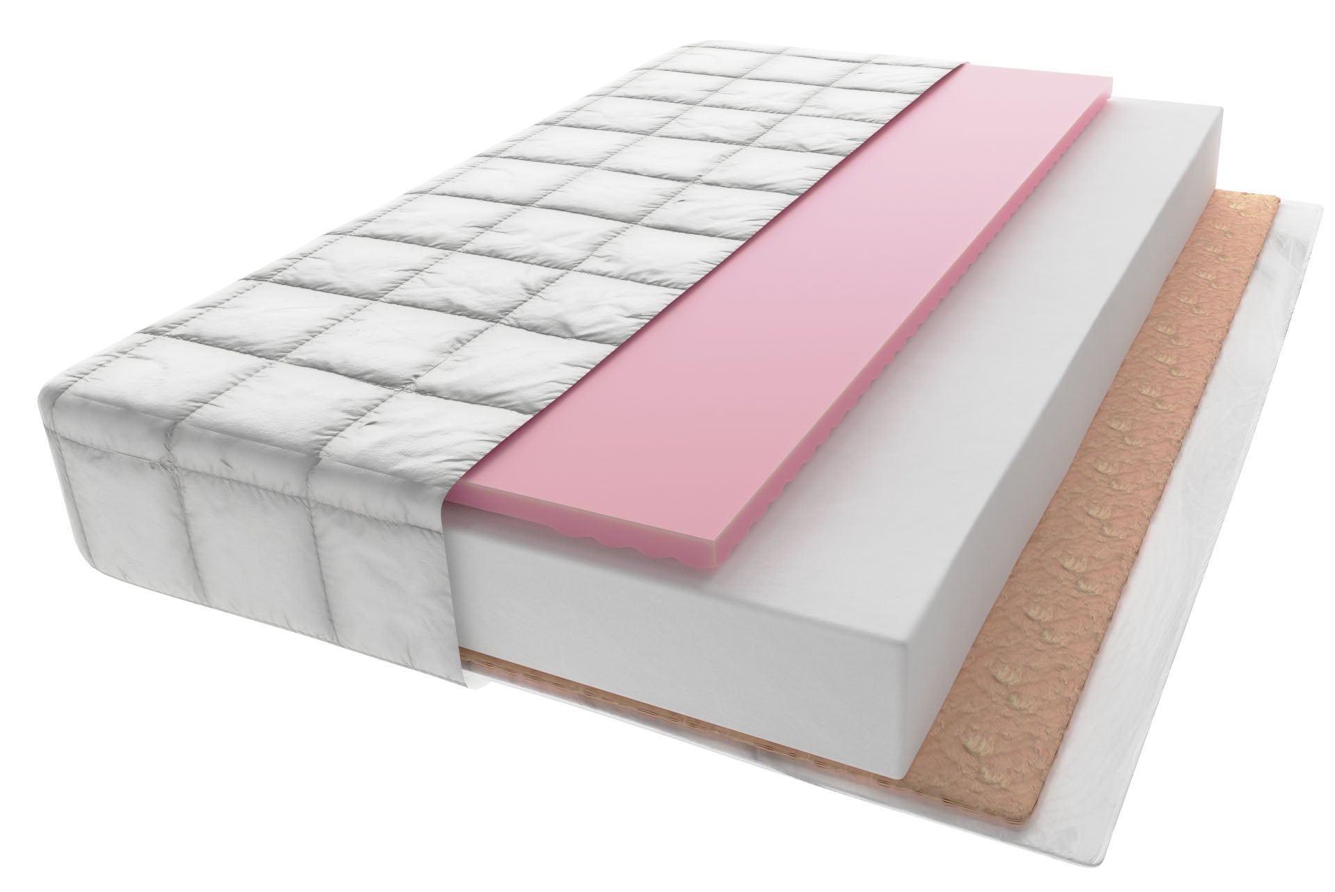 Zoned Mattress for bed 140x70x11cm COCONUT ZONES