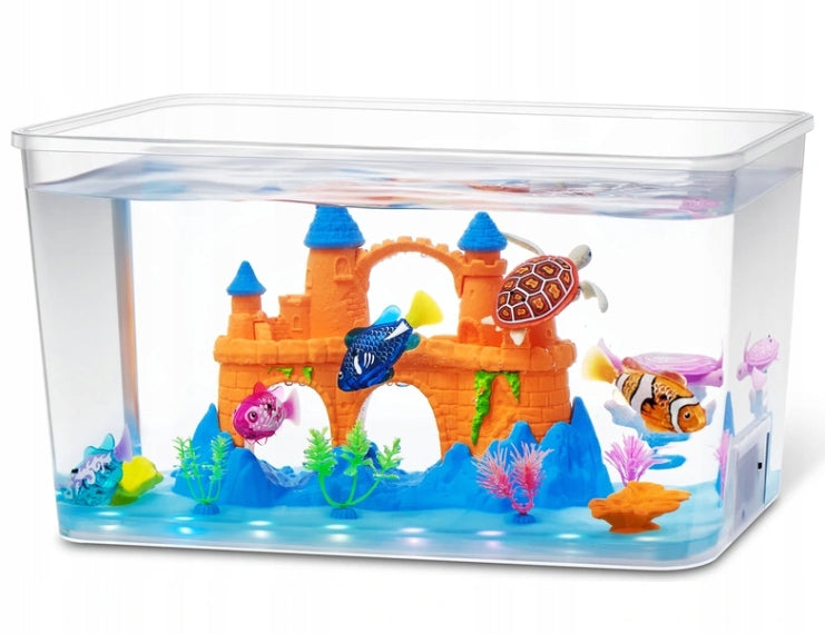 Zuru Robo Fish Aquarium with Turtle Fish Figurines Interactive Toy Manufacturer code 50084