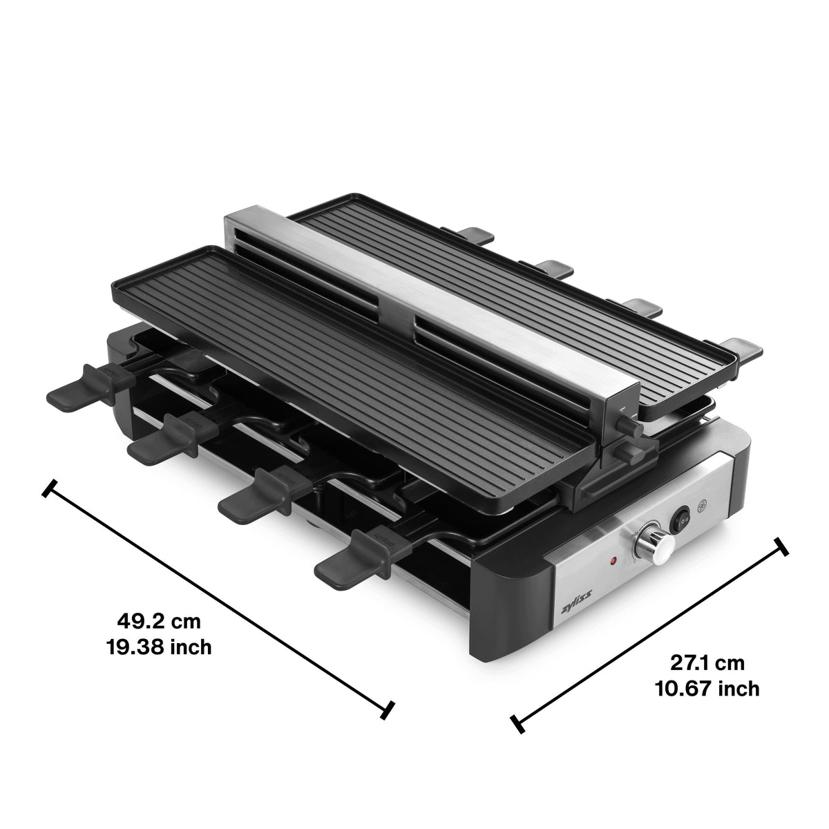 Zyliss Electric grill Raclette Venti 1500 W for 8 people with system Brand Zyliss