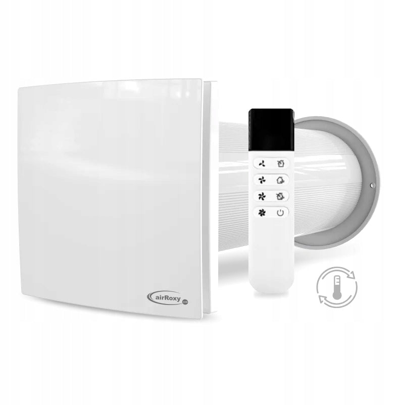 airRoxy aRheat 100Ø wall recuperator decentralized fan 01-320