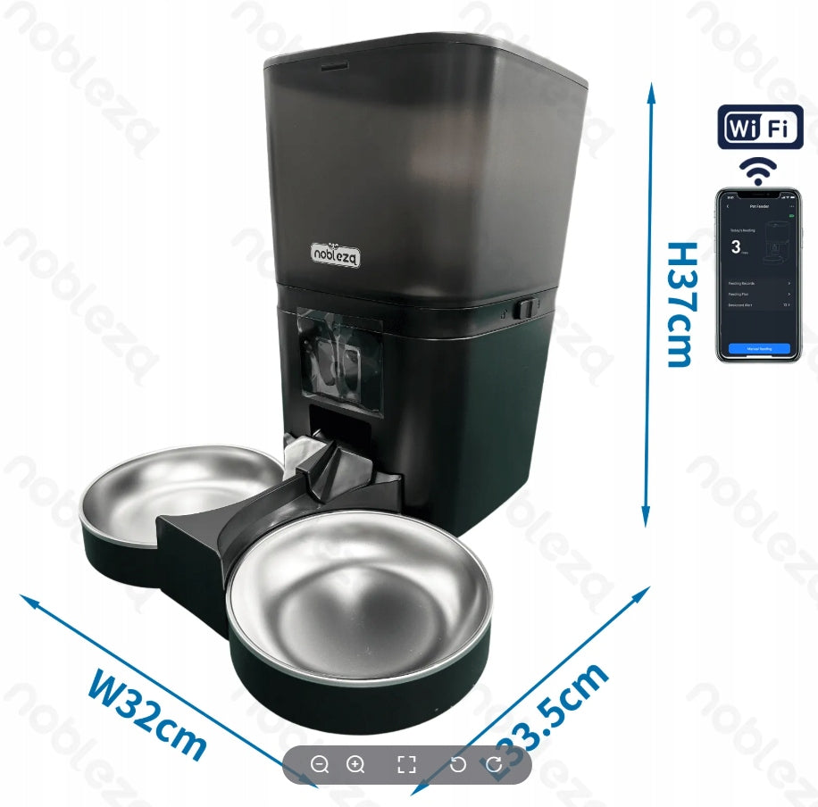 automatic cat dog food feeder camera app Brand Nobleza