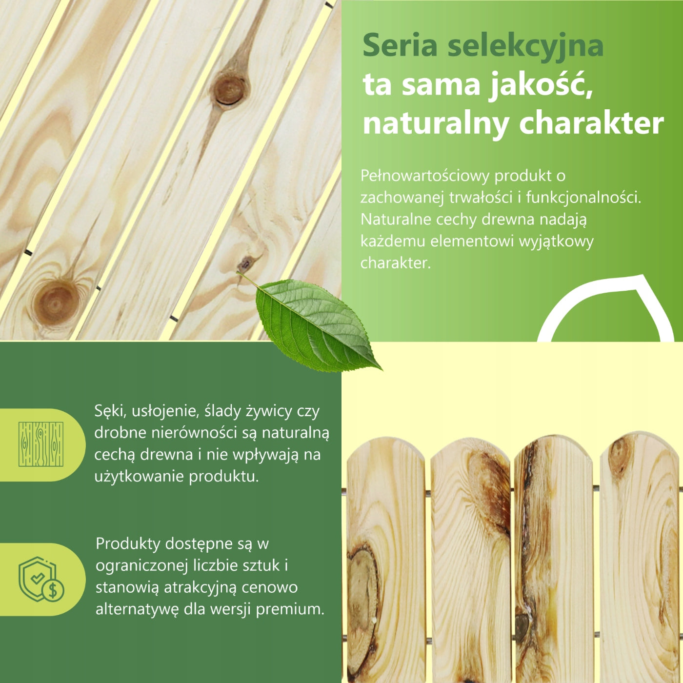 be4nature wooden fence 200x40 cm rustic raw rim Rollborder Packaging status original