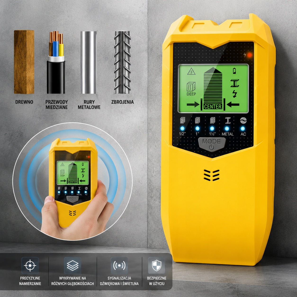 cable finder wire detector in wall electric current detector Brand Unbranded