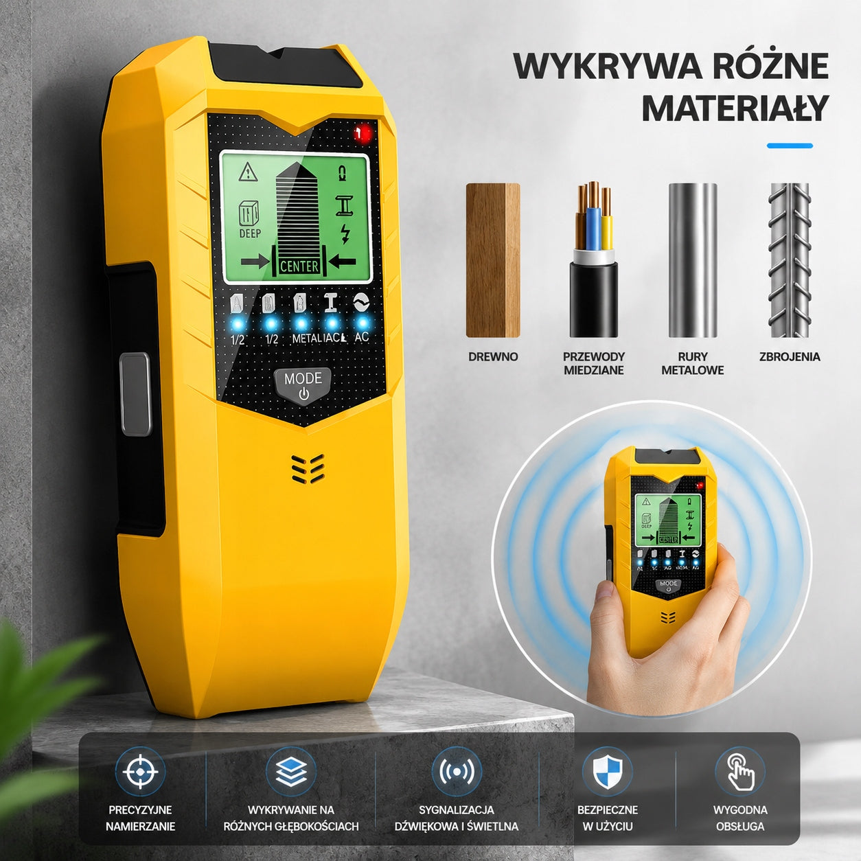 cable finder wire detector in wall electric current detector Power supply batteries